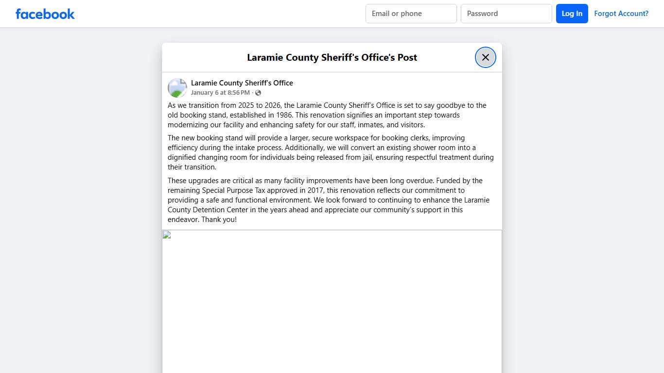 As we transition from... - Laramie County Sheriff's Office Facebook